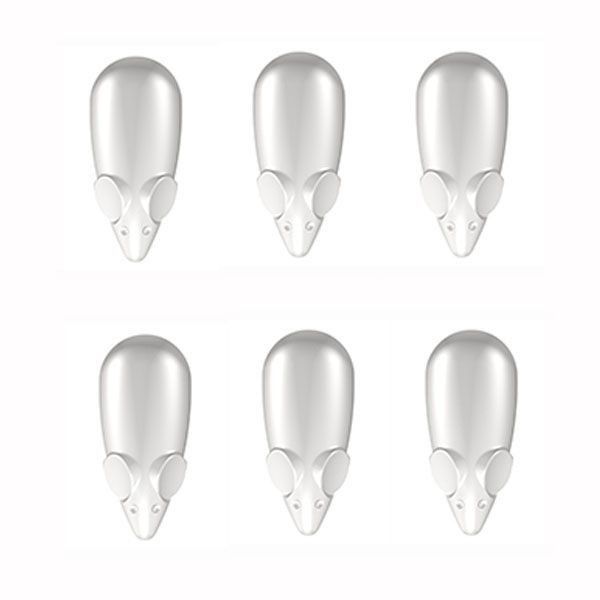 Ratones magneticos blancos