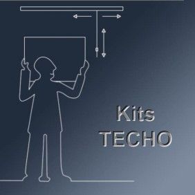 Guias de techo para colgar cuadros sin taladrar